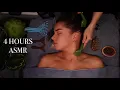 ASMR 4 hours Face Massage Hairplay Back Tracing and Massage for Falling Asleep Fast