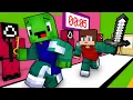 Download Lagu JJ Red vs Mikey Green in Hide-and-Seek Squid Game New with Key and Sword- Maizen Minecraft Animation