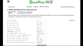 Java Practice-it Primitive Data and Definite Loops Self-Check 2 5 expressions3