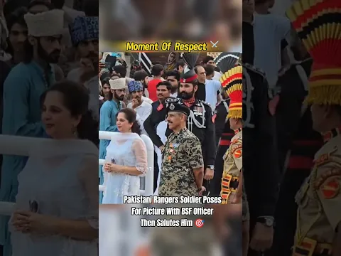 Moment Of Respect ⚔️🇮🇳 #armyofficer #bsf #shorts
