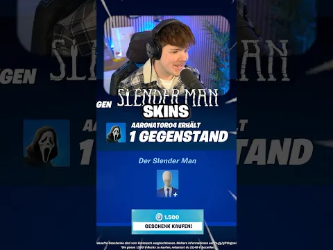 Ihr bekommt alle einen SLENDER MAN Skin?😱