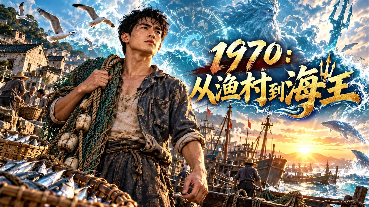 震撼首播家贫被悔婚遭渔霸欺,出海激活太公钓系统!控海洋生物暴富治父报恶霸