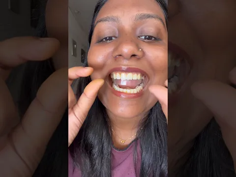 Teeth whitening strip #shorts