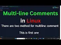 Multi line comments in linux comment vim vi multiline comments in Ubuntu Network Creator