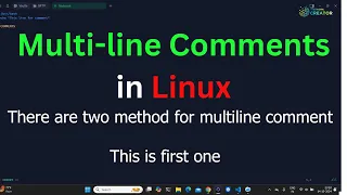 Multi line comments in linux comment vim vi multiline comments in Ubuntu Network Creator