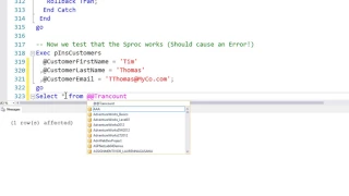 Stored Procedures-05 Stored Procedures With Error Handling