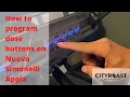 How to program dose buttons on Nuova Simonelli Appia