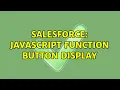 Salesforce Javascript Function Button display 2 Solutions