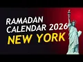 Ramadan Calendar 2026 New York Sehri Iftar Time New York NYC Ramadan Timetable 1447 Hijri