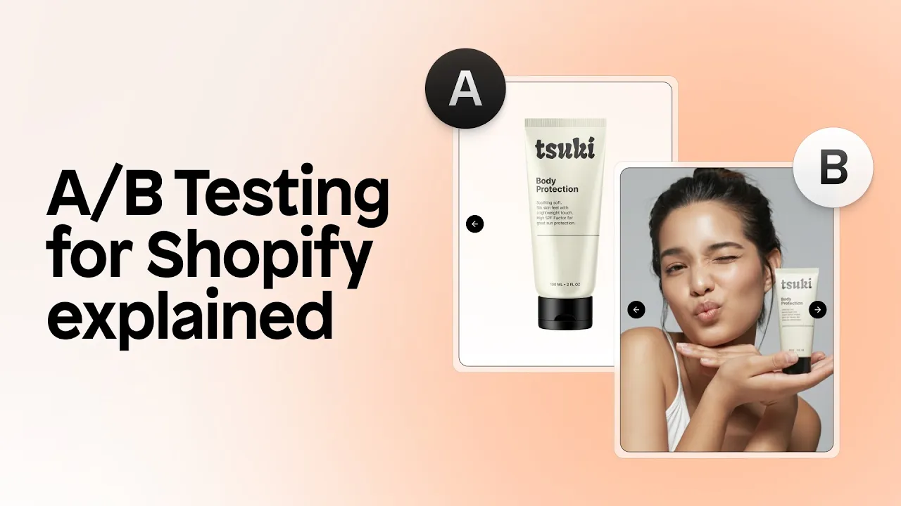 How to A/B test a Shopify product page - YouTube thumbnail