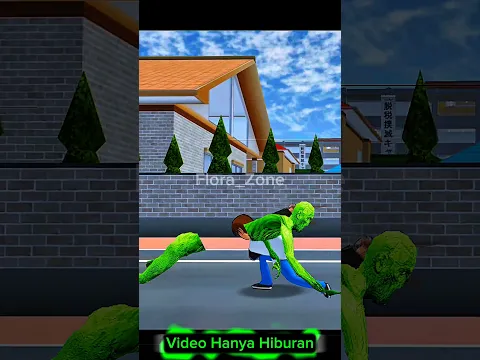 Yuta Hit Zombie Bhoot Monster Rina | Sakura School Simulator Ding Dong #shorts #viral