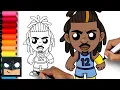 How To Draw Ja Morant Memphis Grizzlies