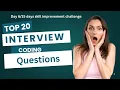 Top 20 Python Interview Coding Questions for fresher Python Logical Coding Questions