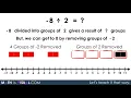 Visualizing Integer Division - Negative Divided by a Positive Concretely