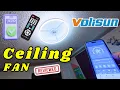 VOLISUN Low Profile Ceiling Fan with Light Review