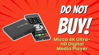 DON T BUY Micca 4K Ultra- Digital Media Player Before Watching THIS