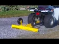 Pull Behind Ratchet Rake Driveway Grader For Riding Lawn Mowers ATVs and Side by Sides