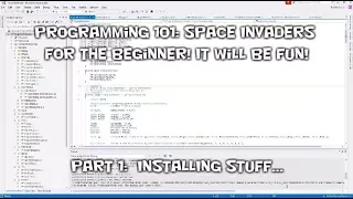 Programming Space Invaders for beginners Part 1 - Intro and installation