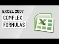 Excel 2007 Complex Formulas