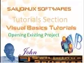 Visual Basic Beginer Tutorial 05 Opening an Existing Project