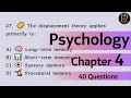 Psychology Chapter 4 Questions