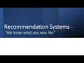 ML Session 1 Introduction To Recommendation Systems