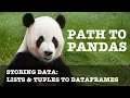 Lists and Tuples to Dataframes