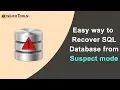 How to Recover SQL Database from Mode