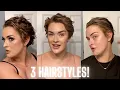 How I Style My Pixie Cut 3 Different Ways Short Wavy Hair Tutorial