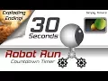 30 sec racing robot countdown timer with exploding ending