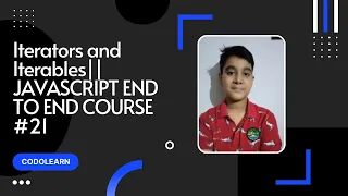 Javascript Iterators and iterables JAVASCRIPT END TO END COURSE