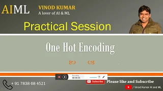 One Hot Encoding Technique Practical Session