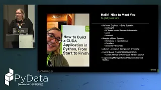 Katrina Riehl - GPU Algorithm Authoring with CUDA Tile Pydata London 26