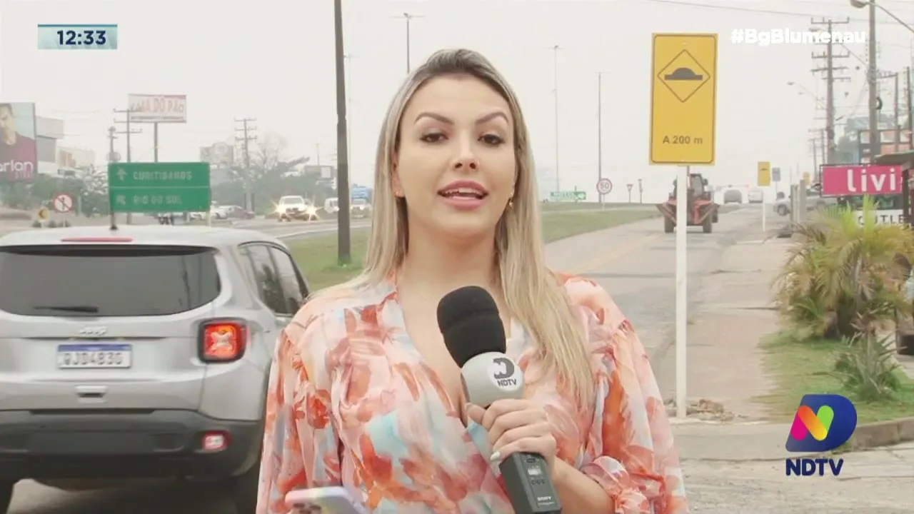 Rio do Sul: DNIT instala lombadas físicas na marginal da BR-470