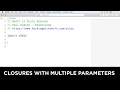 Closures with multiple parameters - Swift in Sixty Seconds