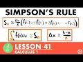 Simpson s Rule Calculus Lesson 41 - JK Math