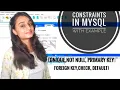 Constraints in MySQL MySQL Tutorial Code With Neha