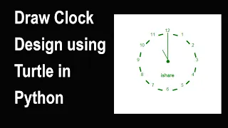 Draw Clock design using turtle in python episode 10