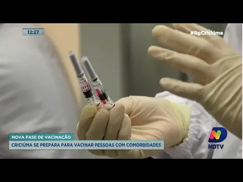 Criciúma se prepara para iniciar a vacinação contra Covid-19 em pessoas com comorbidades