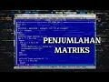 Program Penjumlahan matriks multidimensi