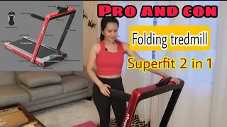 Review Superfit 2 25 HP 2 in 1 Folding Tredmill