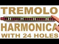How to Play a Tremolo Harmonica with 24 Holes