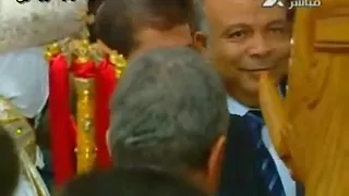 اخر قداس عيد الميلاد المجيد 2012 بالكاتدرائية المرقسية بالعباسية لقداسه البابا شنوده الثالث 