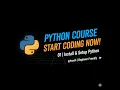 Python Course - 01 Basic of python How to Install Python Setup Virtual Environment