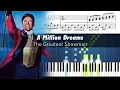 Download Lagu The Greatest Showman - A Million Dreams - Accurate Piano Tutorial with Sheet Music