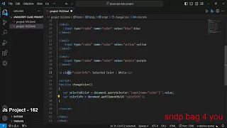 Build a Simple Background Color Changer with HTML CSS and JavaScript JS project 162