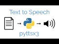 pyttsx3 module Text to speech in python