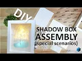 DIY Kit Shadow Box Pt 2 Lighted Paper Art Frame Assembly Special Scenarios Quick Easy