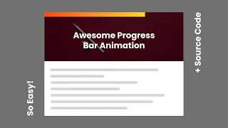 Awesome Responsive Progress Bar Animation in JavaScript So Easy