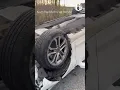 Dad shares of impaled car after daughter survives crash